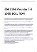 UPDATED EDF 6226 Modules 1-6 100% SOLUTION