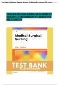 Test Bank For Medical Surgical Nursing 7th Edition By Adrianne Dill Linton&colon; Questions & Answers&colon; Guaranteed A&plus; Guide