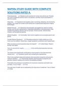 NAPSRx STUDY GUIDE WITH COMPLETE  SOLUTIONS RATED A&period;