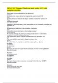 MEAS 242 Diseases&sol;Final test study guide 2022 with complete solution
