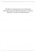 Test Bank For Employment Law for Business