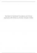 Test Bank for Nutritional Foundations and Clinical Applications 8th Edition by Grodner &lpar;Chapter 2