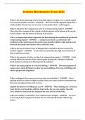 Aviation Maintenance Exam 2023