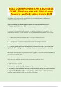 CSLB Bundled Exams with Complete Solution &vert; Verified &vert; Guaranteed Success