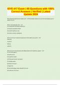 ISYE 417 Exam &vert; 85 Questions with 100&percnt; Correct Answers &vert; Verified &vert; Latest Update 2024