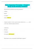 Basic Appraisal Principles - Chapter 1 Study Guide Already Graded A