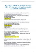 ATI ADULT MEDICAL SURGICAL NGN 2024 / ATI med surg with ngn latest update | A+ GRADE ASSERTED