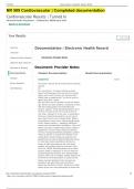 NR 509 Cardiovascular &vert; Completed documentation