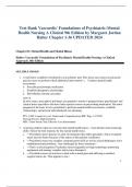 Test Bank Varcarolis' Foundations of Psychiatric-Mental Health Nursing A Clinical 9th Edition by Margaret Jordan Halter Chapter 1-36 UPDATED 2024