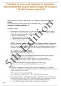 Test Bank for Varcarolis Essentials of Psychiatric Mental Health Nursing 5th Edition Fosbre All Chapters 1-28 Full Complete copy 2024