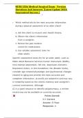 NURS 3356 Medical-Surgical Exam - Version Questions And Answers&period; &lbrack;Latest Update 2024 Guaranteed Success&period;&rsqb;