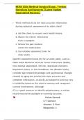 NURS 3356 Medical-Surgical Exam &comma; Version Questions And Answers&period; &lbrack;Latest Update Guaranteed Success&period;&rsqb; 1