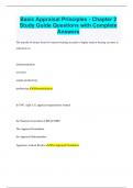 Basic Appraisal Principles - Chapter 2 Study Guide Questions with Complete Answers