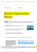 Student Exploration&colon; Waves