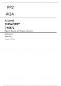 AQA A-level CHEMISTRY 7405/2 Paper 2 JUNE 2023 >FINAL MARK SCHEME Organic and Physical Chemistry 