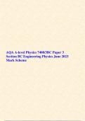 AQA A-level Physics 7408/3BC Paper 3BC June 2023 Mark Scheme