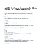 ARGUS Certification Exam, Argus Certification Practice Test Questions and Answers.