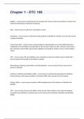 Chapter 1 - DTC 108  Question and answers already passed 2023&sol;2024