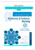 Test Bank Introductory Maternity & Pediatric Nursing 5th Edition By Nancy Hatfield; Cynthia Kincheloe Chapter 1-41|Complete Guide A+