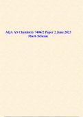 AQA AS Chemistry 7404/2 Paper 2 June 2023  Mark Scheme