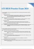 ATI HESI Practice Exam 2024 Download To Score A&plus;
