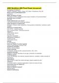 UNH Nutrition 400 Final Exam &lpar;Answered&rpar;