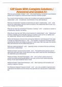 CIIP Exam With Complete Solutions &sol; Answered and Graded A&plus;