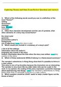 Exploring Themes and Ideas Exam Review Questions and Answers 2024 with complete solution