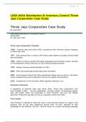 LOGS 6654 Distribution & Inventory Control Three Jays Corporation Case Study