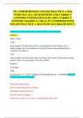 PN COMPREHENSIVE ONLINE PRACTICE A 2024  WITH NGN ALL 150 QUESTIONS AND CORRECT  ANSWERS WITH RATIONALES &lpar;100&percnt; CORRECT  ANSWERS GRADED A&plus;&rpar; REAL PN COMPREHENSIVE  ONLINE PRACTICE A 2024 WITH NGN &lpar;BRAND NEW&excl;&excl;&rpar;