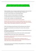 Clinical Nurse Leader &lpar;CNL&rpar; Certification Review-with 100&percnt; verified solutions-2024