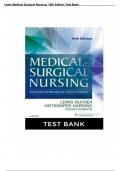 Lewis Medical Surgical Nursing, 10th Edition:Test Bank - Lewis Medical Surgical Nursing, 10th Edition: 100 % Verified Question & Answers( Chapters 1-68): Guaranteed A+