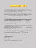 Concrete Bundled Exams Questions and Answers &vert; 100&percnt; Verified and Updated 2024 