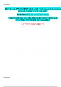 TEST BANK&period; PATHOPHYSIOLOGY&period; THE BIOLOGIC BASIS FOR DISEASE IN ADULTS AND CHILDREN 8th Edition &period;Kathryn L&period; McCance&comma; Sue E&period; Huether&period; THIS TESTBANK HAS ALL THE QUESTIONS FROM ALL CHAPTERS ANSWERED ACCURATELY&period;  LATEST 2024 UPDATE   