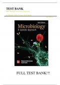 Test Bank For Microbiology: A Systems Approach 6th Edition by Marjorie Kelly Cowan, Heidi Smith||ISBN NO:10,1260258998||ISBN NO:13,978-1260258998||All Chapters||Complete Guide A+.