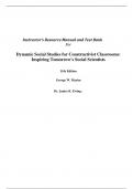 Instructor Manual With Test Bank For Dynamic Social Studies 11th Edition By George Maxim &lpar;Instructor Manual with Test Bank All Chapters&comma; 100&percnt; Original Verified&comma; A&plus; Grade&rpar;