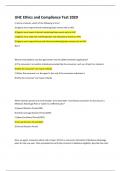 UHC Ethics and Compliance Test 2020 Q & A&sol;100&percnt; CORRECT ANSWERS 