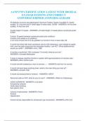 AANP FNP CERTIFICATION LATEST WITH 200 REAL  EXAM QUESTIONS AND CORRECT  ANSWERS&lpar;VERIFIED ANSWERS&rpar; AGRADE