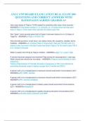 ANCC FNP BOARD EXAM LATEST REAL EXAM 100&plus;  QUESTIONS AND CORRECT ANSWERS WITH  RATIONALES ALREDY GRADED A&plus;