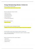 Portage Pathophysiology Module 1 Problem Set Questions and 100&percnt; Correct Verified Answers