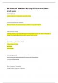 PN Maternal Newborn Nursing ATI Proctored Exam study guide Score An A&plus;