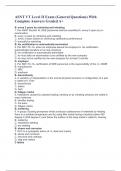 ASNT VT Level II Exam (General Questions) With Complete Answers Graded A+