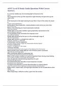 ASNT Level II Study Guide Questions With Correct Answers&period;