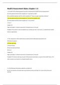 Health Assessment Bates chapter 1-5 &lpar;SCORE A&plus; GUARANTEED&rpar;