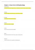 Chapter 1- Braun Intro to Pathophysiology &lpar;SCORE A&plus; GUARANTEED&rpar;