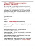 Module 5 HESI Management of Care Questions And Answers 