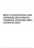 HESI VN EXAM QUESTIONS AND ANSWERS  LATEST UPDATED 2024 (VERIFIED ANSWERS)