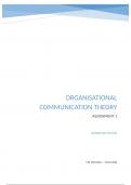ORGANISATIONAL COMMUNICATION THEORY