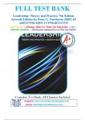 Test Bank for Leadership&colon; Theory and Practice&comma; 7th Edition by Peter G&period; Northouse ISBN 9781483317533 &vert; Complete Guide A&plus;