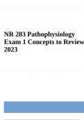 NR 283 Pathophysiology Exam Questions With Answers Latest Updated 2024 (GRADED)
